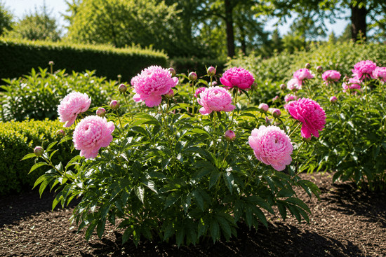 peonies in shade or sun